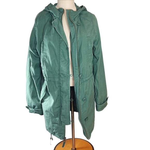 GAP Forest Green Hooded Jacket - Picture 1 of 6